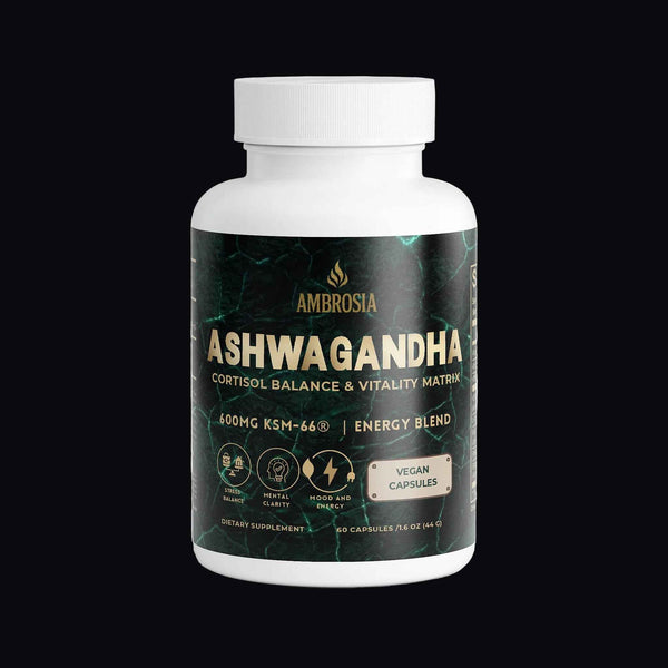 AMBROSIA Ashwagandha – Cortisol Balance & Vitality Matrix
