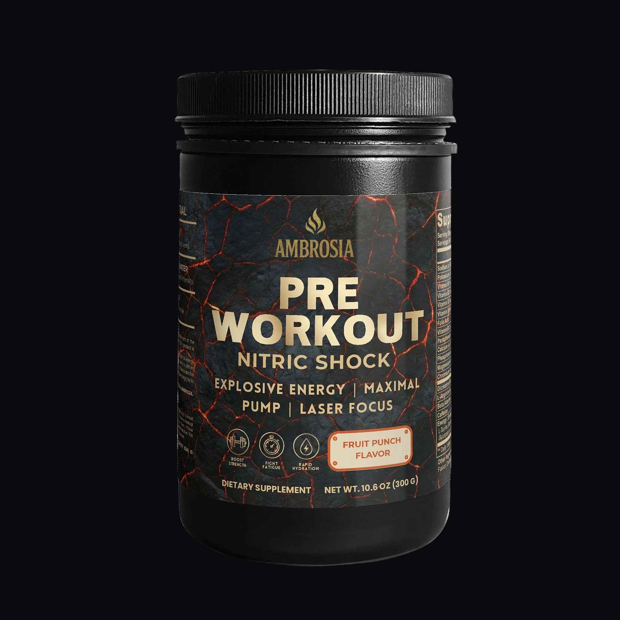 AMBROSIA Pre-Workout Nitric Shock - Fruit Punch
