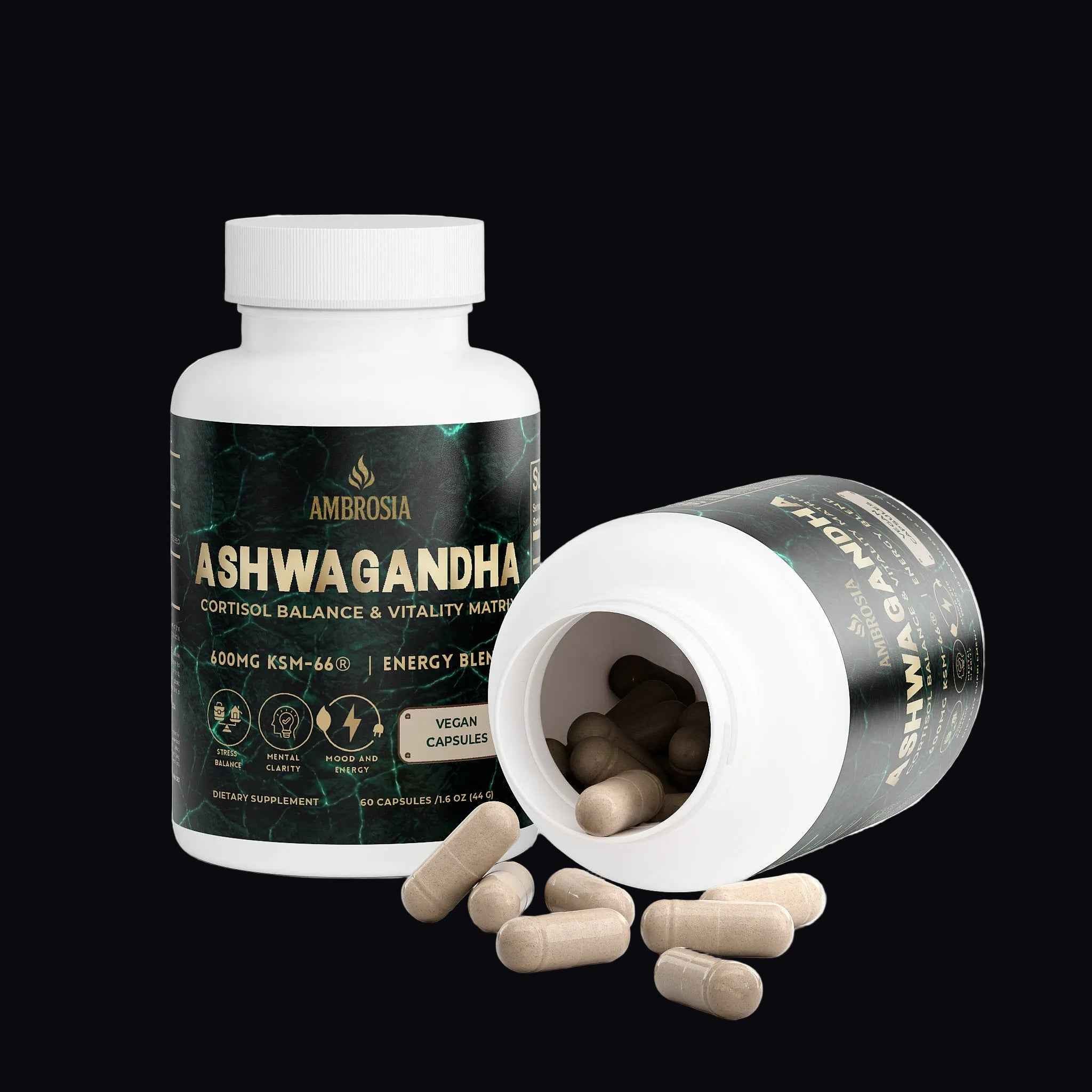 AMBROSIA Ashwagandha – Cortisol Balance & Vitality Matrix